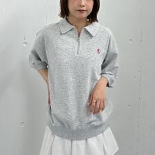 ハーフＺＩＰポロスウェット