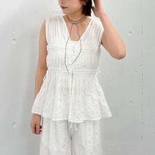 【ＳＥＴ　ＵＰ対応】ギャザーストライプノースリブラウス | アルシーヴ(archives)