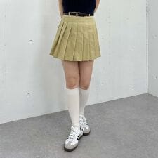 チノプリーツミニスカート