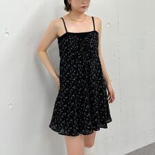 花柄ミニキャミワンピース
