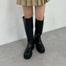 厚底ロングブーツ
