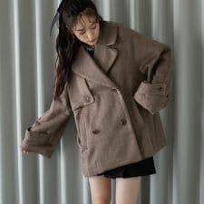 アルシーヴ(archives)のシャギーダブルミドルコート