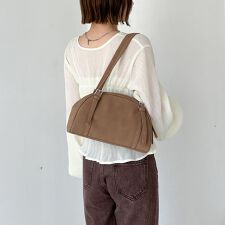 スエード合皮ボストン