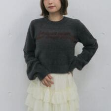 アルシーヴ(archives)のフェザーロゴＪＱニットプルオーバー