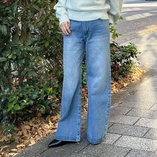 ストレートフレアデニム