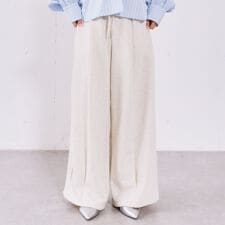 センタータックワイドスウェットパンツ