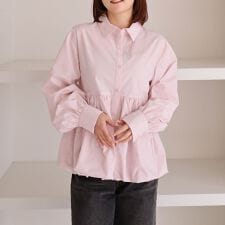 【ＯＮかわ】バルーンペプラムシャツ