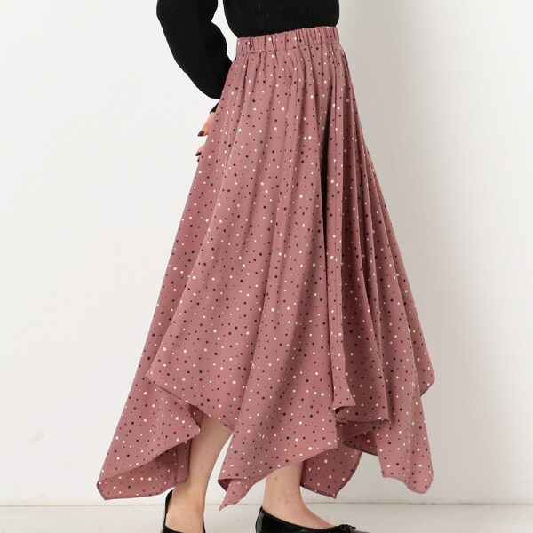 a－ランダムドット柄イレヘムスカート | アルシーヴ(archives