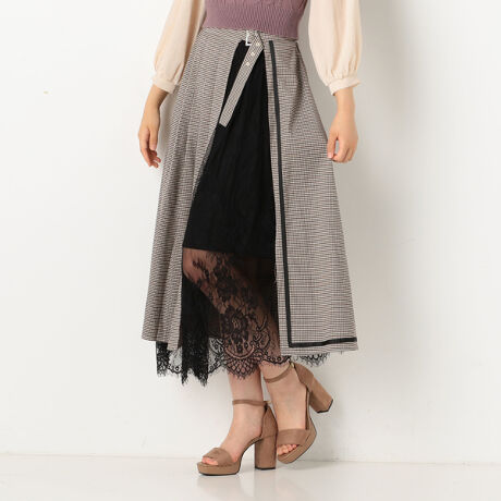 チェック レーススカート アルシーヴ Archives ファッション通販 マルイウェブチャネル