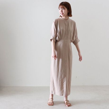 綿麻ウエストタックワンピース チーク Cheek ファッション通販 マルイウェブチャネル