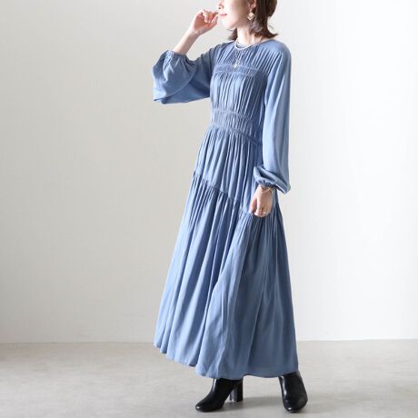 シャーリングティアードワンピース チーク Cheek ファッション通販 マルイウェブチャネル