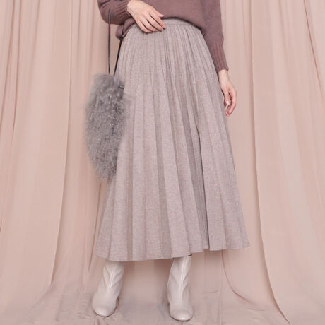 ウールプリーツスカート チーク Cheek ファッション通販 マルイウェブチャネル