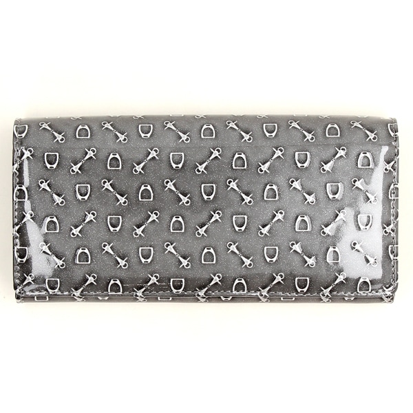 ホワイ Why ハーネスシェードエンボス フラップロングウォレット （トープ）