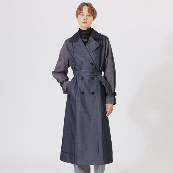 デニムライクブロッキングトレンチコート | ラブレス(LOVELESS