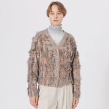 ジャカードニットカーディガン