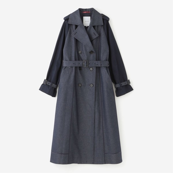 別注【Aquascutum/アクアスキュータム】xLESSAGE ショートトレンチ