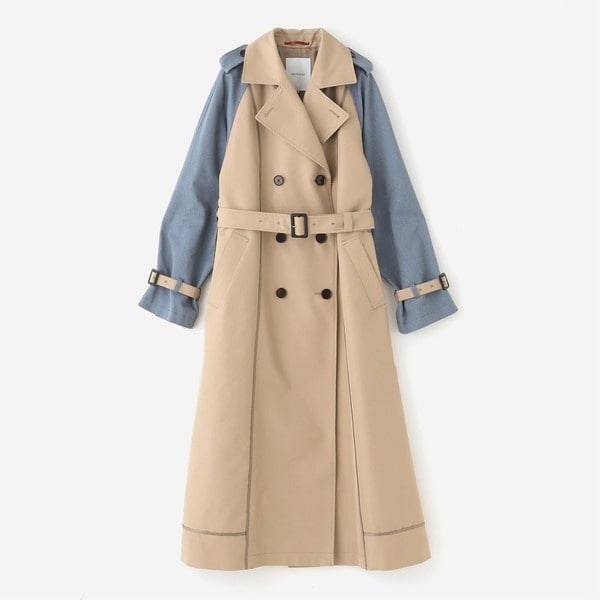 別注【Aquascutum/アクアスキュータム】xLESSAGE ショートトレンチ