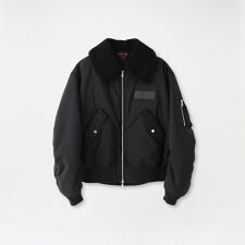 BLACK OF BLACKs ボアコンビフライトブルゾン