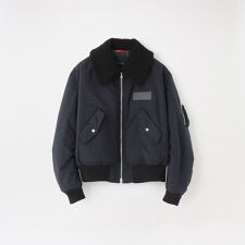 ボアカラーフライトブルゾン