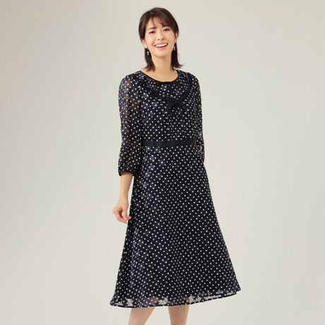 ダブルドットプリント ワンピース | トゥービーシック(TO BE CHIC 