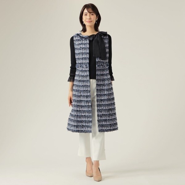 カラーファンシーツイード ワンピース | トゥービーシック(TO BE