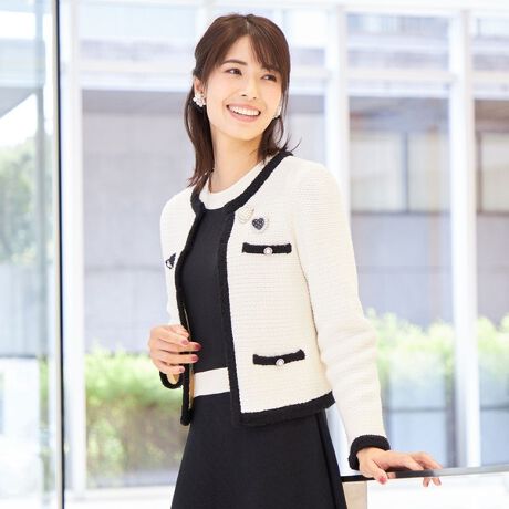 トゥービーシック セレモニー スーツ 40 tobechic もたつき ツイード 