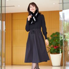 レーヨンナイロンニットコンビ ワンピース | トゥービーシック(TO BE 