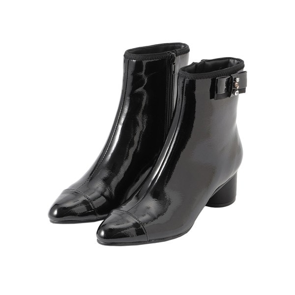 MARY QUANT サイドジップエナメルブーツ