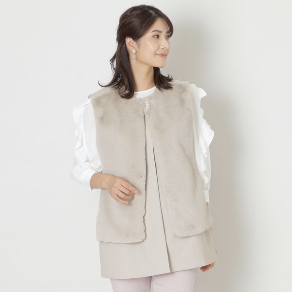 TO BE CHIC - 22SS TO BE CHIC ソフトダンボール ジレ フーディ