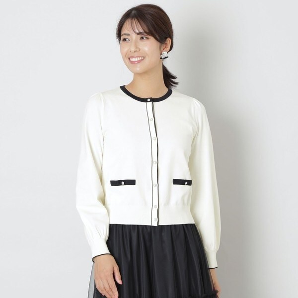 TO BE CHIC ケミカルレースコンビ ニットプルオーバー　サイズ44 ケミカルレースコンビ ニットプルオーバー(トップス)｜TO BE