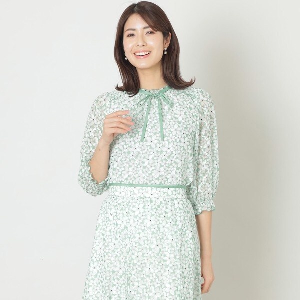 TO BE CHIC - トゥービーシック　ジャスミンブラウス ジャスミンプリントリボン ブラウス | トゥービーシック(TO BE