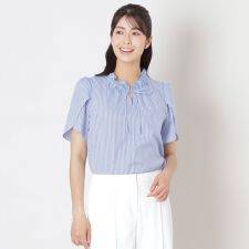 カラミストライプ シャツブラウス | トゥービーシック(TO BE CHIC 