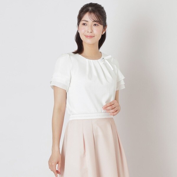 リボンコサージュ カットソー | トゥービーシック(TO BE CHIC リボンコサージュ カットソー | トゥービーシック(TO BE CHIC