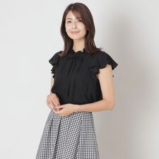 ノースリーブ フリルブラウス