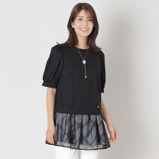 チュールチェック チュニック