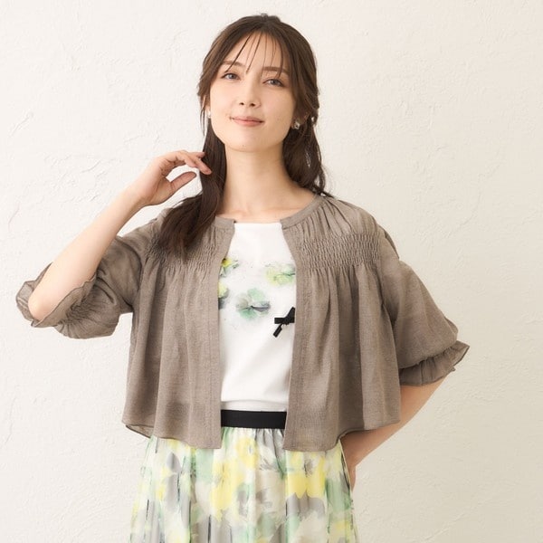 TO BE CHIC - 46大きいサイズ　トゥービーシック　ティアード♡フレアー袖♡ニットカーディガン TO BE CHIC - 46大きいサイズ トゥービーシック ティアード