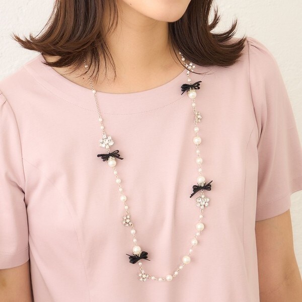 リボン＆パールネックレス | トゥービーシック(TO BE CHIC) | マルイ