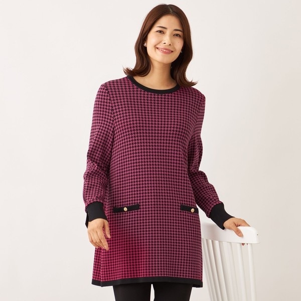 【新品】TO BE CHIC＊レーヨンポリエステル ニットチュニック 楽天市場】【L】レーヨンポリエステル ニットチュニック／トゥービー