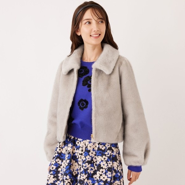 トゥービーシック　ブルゾン　44 フェイクファー ステンカラーブルゾン | トゥービーシック(TO BE CHIC