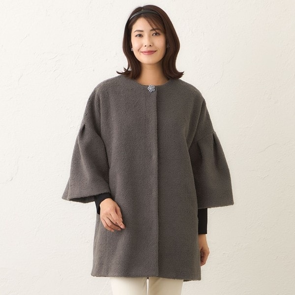 フェイクファー ステンカラーブルゾン | トゥービーシック(TO BE CHIC