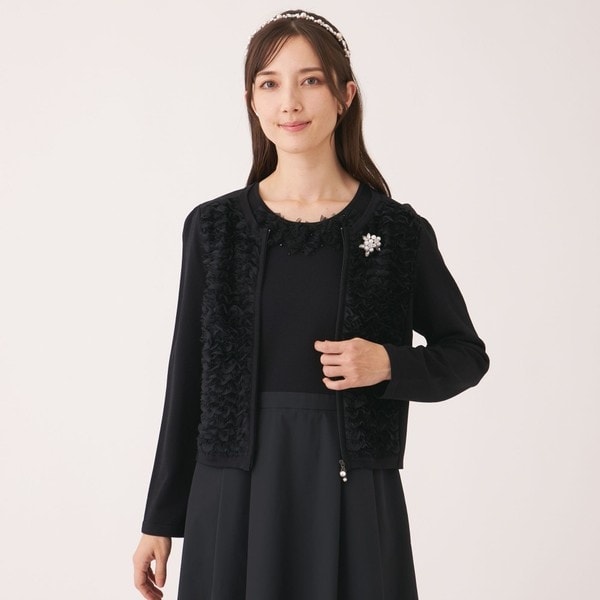 TO BE CHIC❤︎ニットジャケット TO BE CHIC - トゥービーシック ノーカラーニットジャケット ブレザー