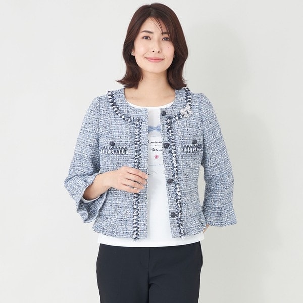 トゥービーシック(TO BE CHIC) レディース ノーカラージャケット の