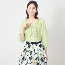 スムースフリルレース カットソー