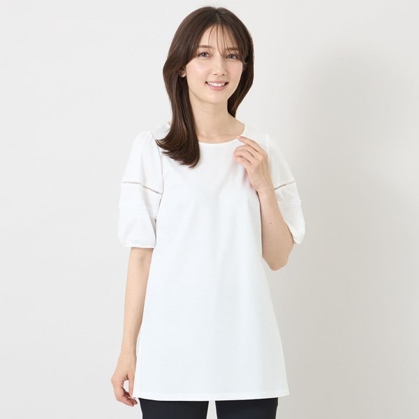 トゥービーシック 花柄レース チュニック 半袖 TO BE CHIC（トゥー 
