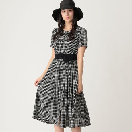 アセテートギンガムワンピース トゥービーシック To Be Chic W5j ファッション通販 マルイウェブチャネル