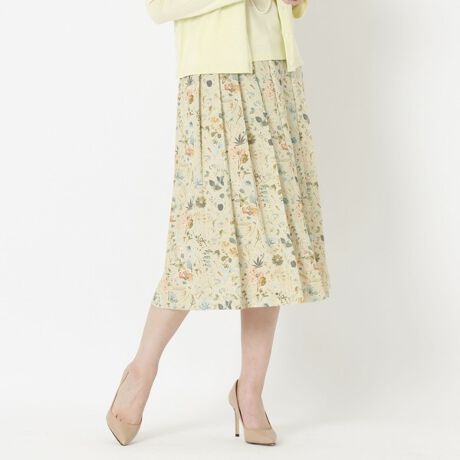 【LIBERTY】Floral Eveギャザースカート | アマカ(AMACA) | V5S01704__ | ファッション通販 マルイウェブチャネル