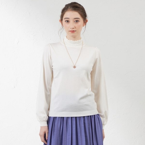 新品未使用　カシミヤ混MUSICハイネックプルオーバーニット 24AW カシミヤ混MUSICハイネックプルオーバーニット | ノーリーズ