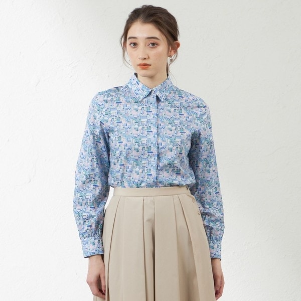 ピッコロプリントギャザーフリルブラウス | アマカ(AMACA) | マルイ