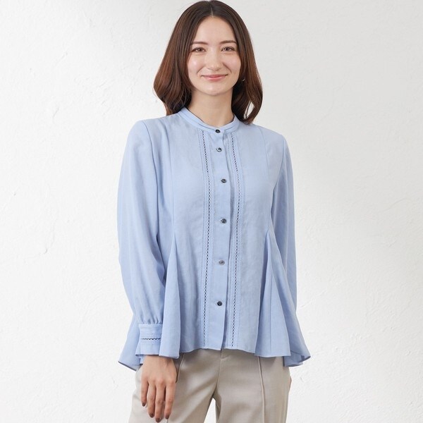 AMACA アマカ ブラウス シャツ　カットソー　フリル サイズ38 ピッコロプリントギャザーフリルブラウス | アマカ(AMACA) | マルイ