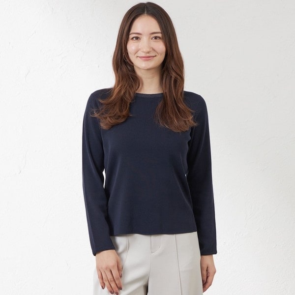 カシミヤ混ヘアリー2WAYプルオーバーニット | ノーリーズ(NOLLEY'S